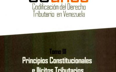 AA.VV., 30 Años de la Codificación del Derecho Tributario Venezolano. Tomo III: Principios constitucionales e ilícitos tributarios. Memorias de las XI Jornadas Venezolanas de Derecho Tributario, Asociación Venezolana de Derecho Tributario, Caracas, 2012.