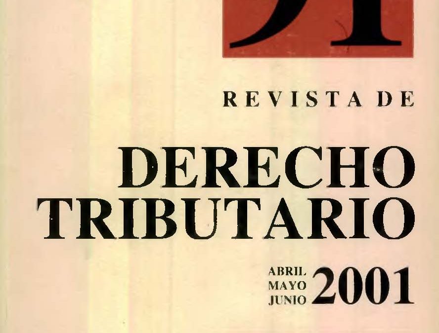 Revista de Derecho Tributario Nº 91 – 2001