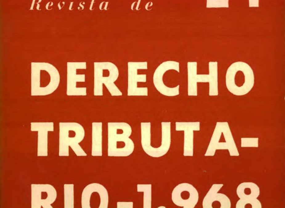 Revista de Derecho Tributario Nº 24 – 1968