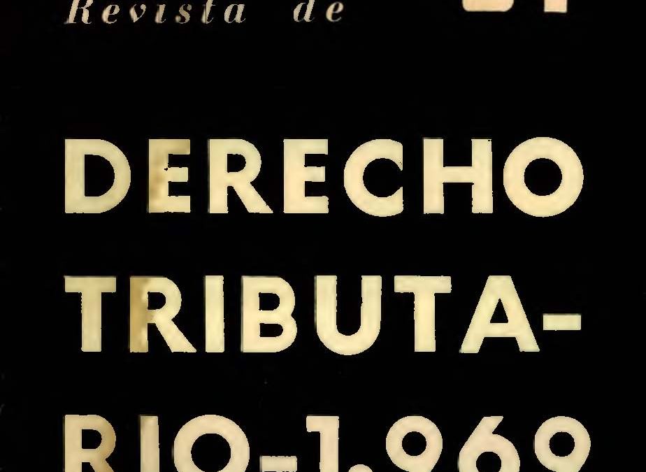 Revista de Derecho Tributario Nº 31 – 1969