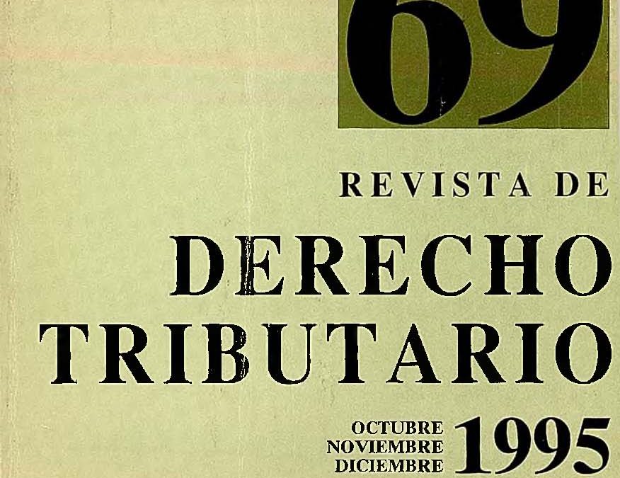 Revista de Derecho Tributario Nº 69 – 1995