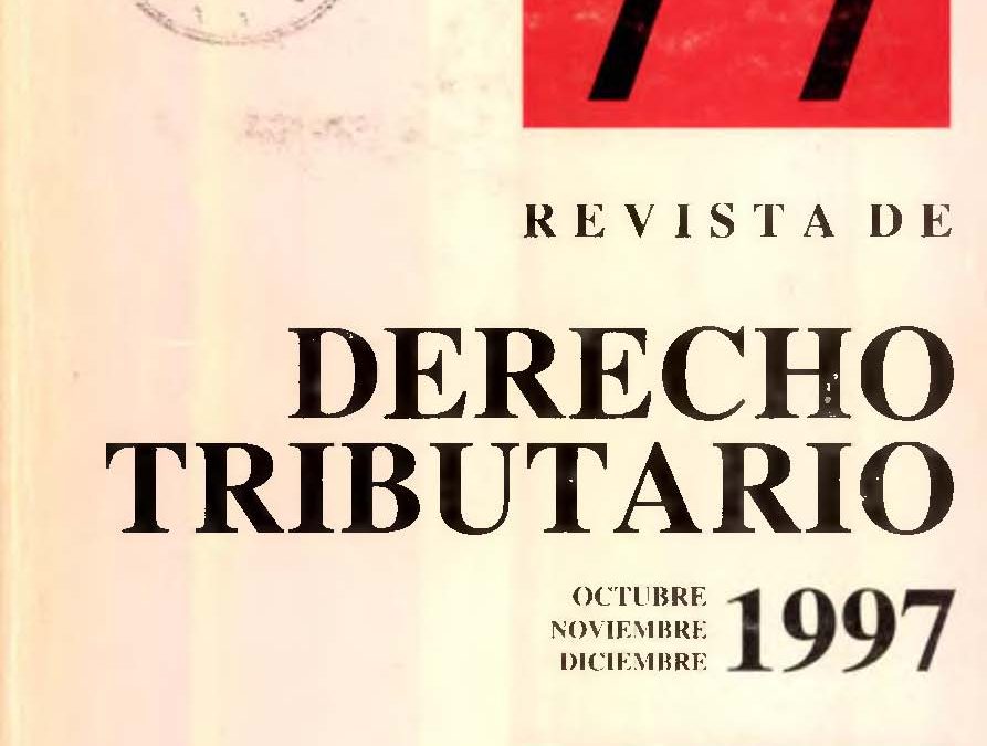 Revista de Derecho Tributario Nº 77 – 1997