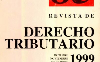 Revista de Derecho Tributario Nº 85 – 1999