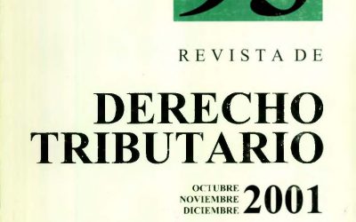 Revista de Derecho Tributario Nº 93 – 2001