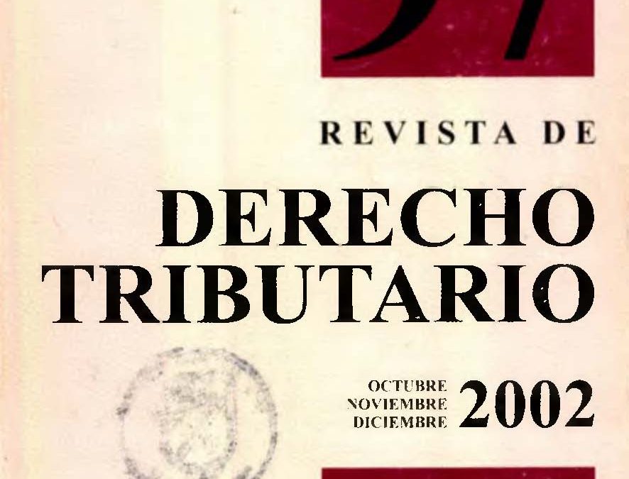 Revista de Derecho Tributario Nº 97 – 2002