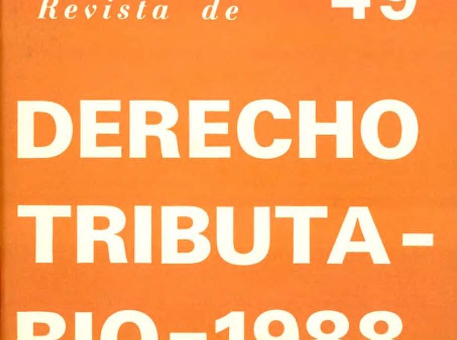 Revista de Derecho Tributario Nº 49 – 1988