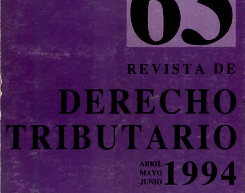 Revista de Derecho Tributario Nº 63 – 1994