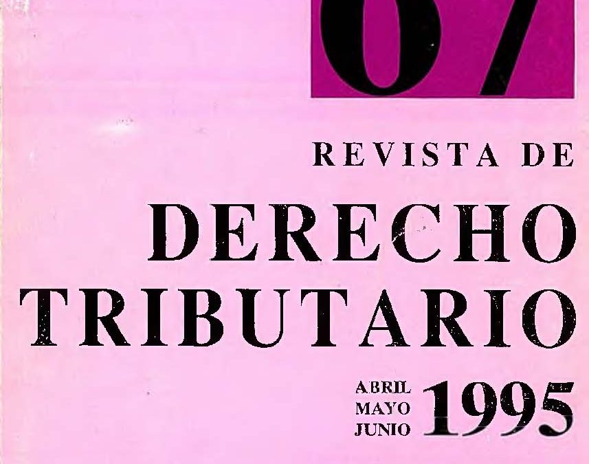 Revista de Derecho Tributario Nº 67 – 1995