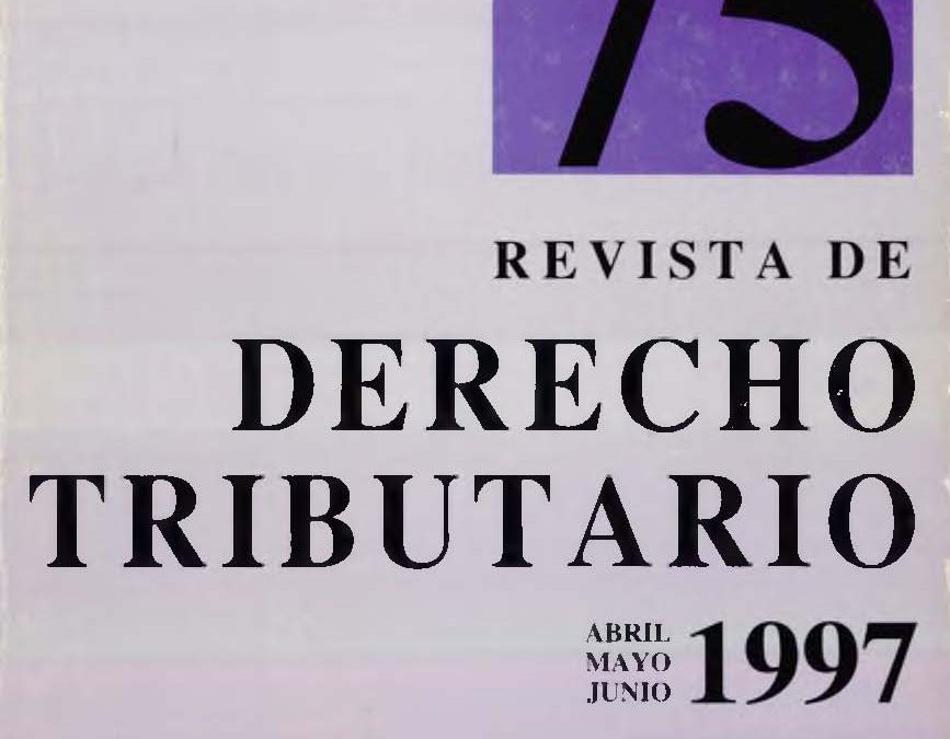 Revista de Derecho Tributario Nº 75 – 1997