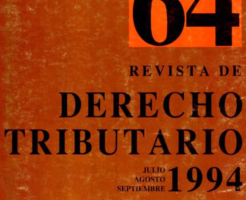 Revista de Derecho Tributario Nº 64 – 1994