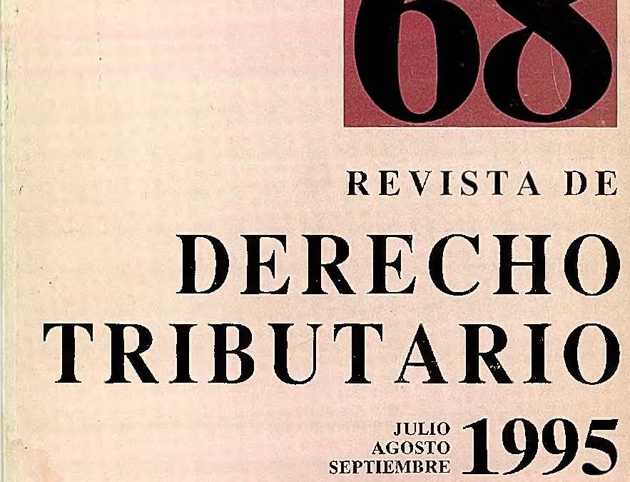 Revista de Derecho Tributario Nº 68 – 1995