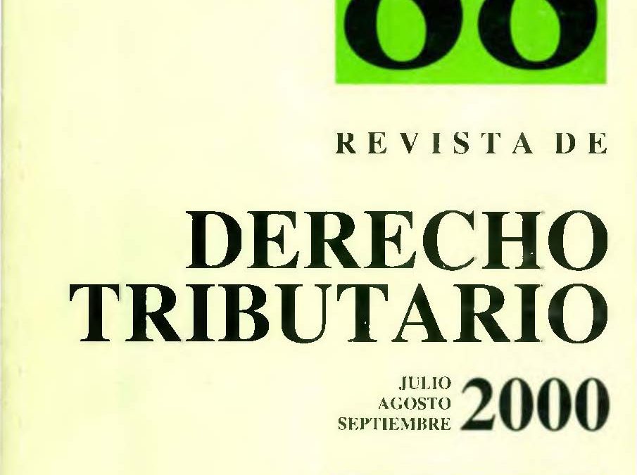 Revista de Derecho Tributario Nº 88 – 2000