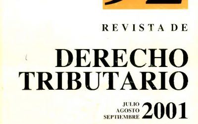 Revista de Derecho Tributario Nº 92 – 2001