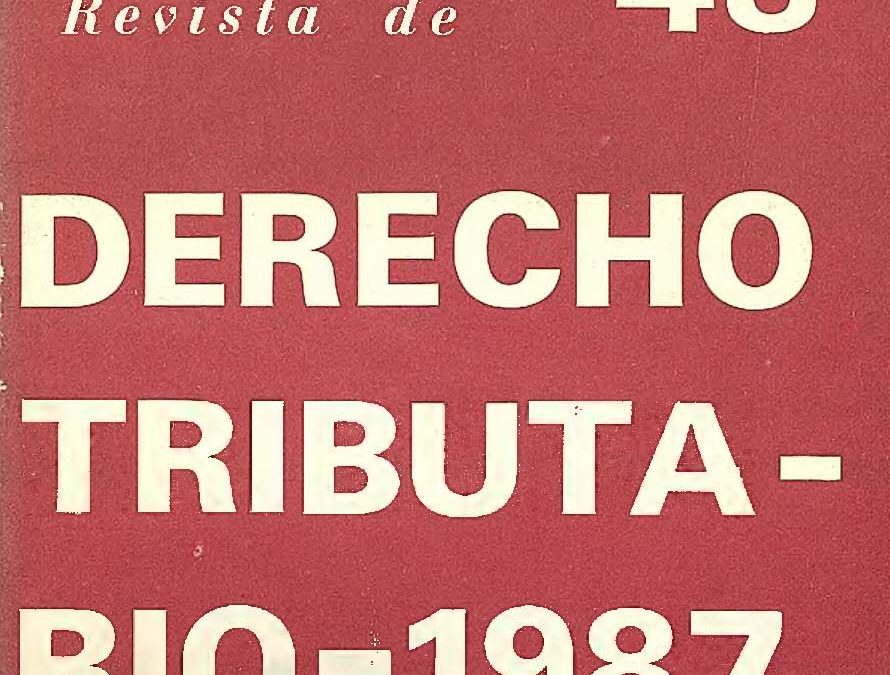 Revista de Derecho Tributario Nº 48 – 1987