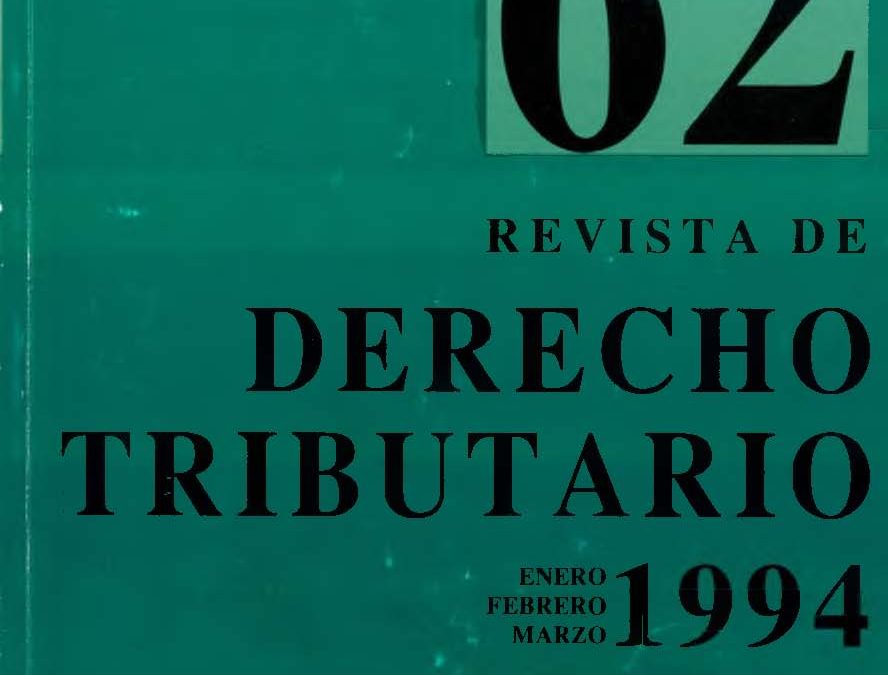 Revista de Derecho Tributario Nº 62 – 1994