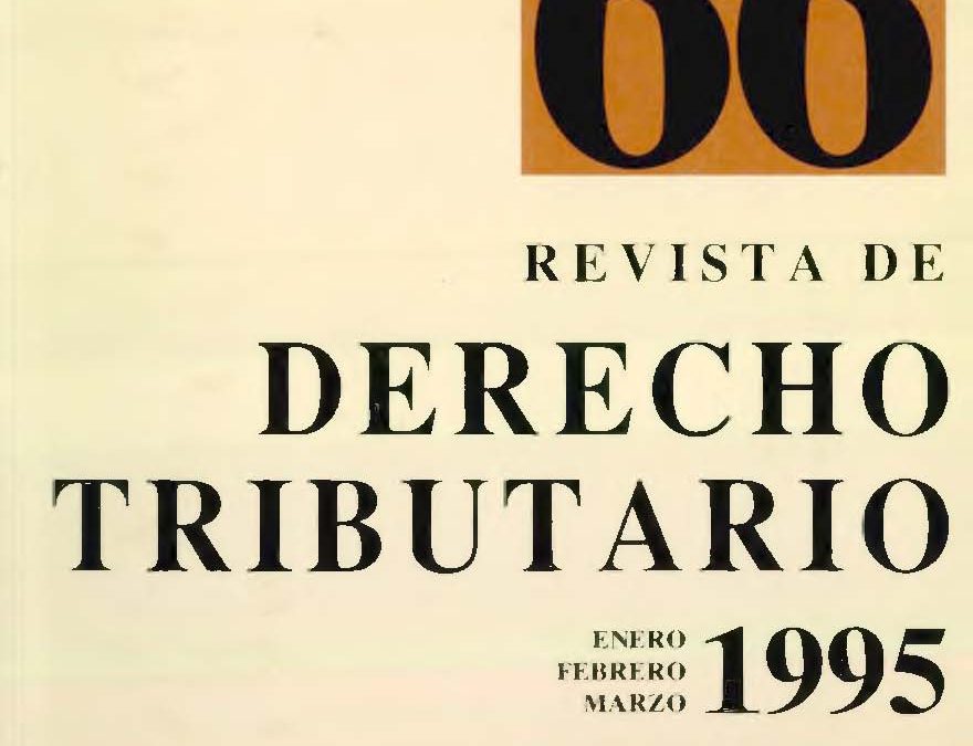 Revista de Derecho Tributario Nº 66 – 1995