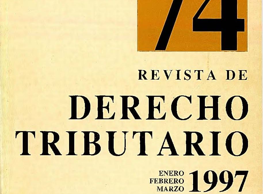 Revista de Derecho Tributario Nº 74 – 1997