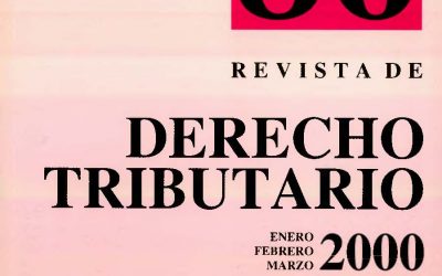 Revista de Derecho Tributario Nº 86 – 2000