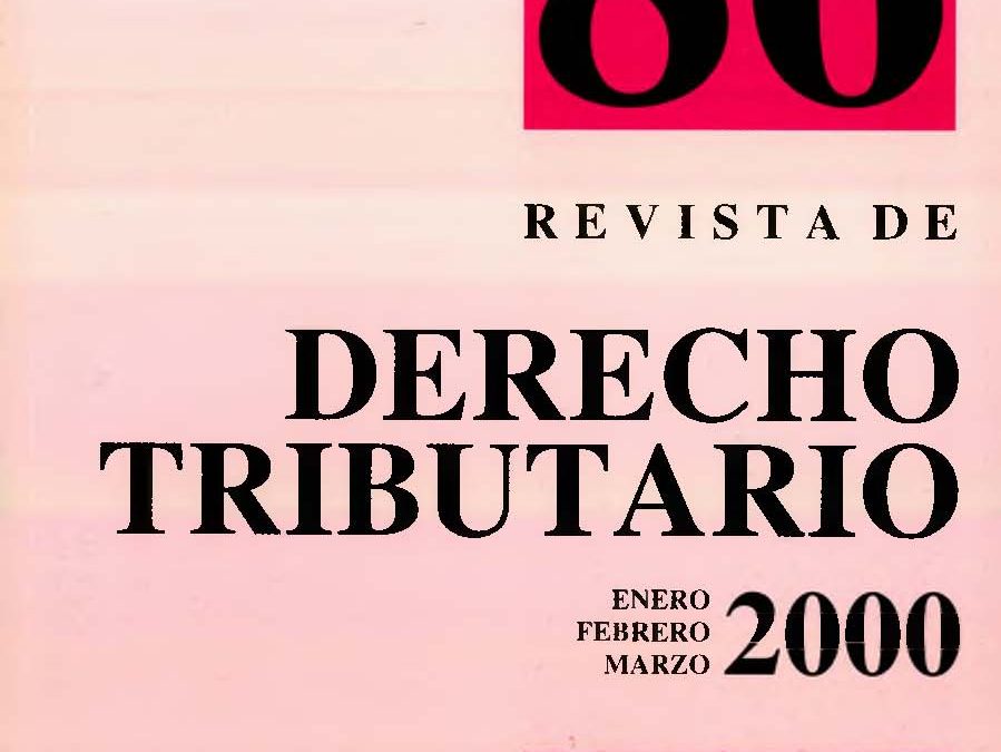 Revista de Derecho Tributario Nº 86 – 2000