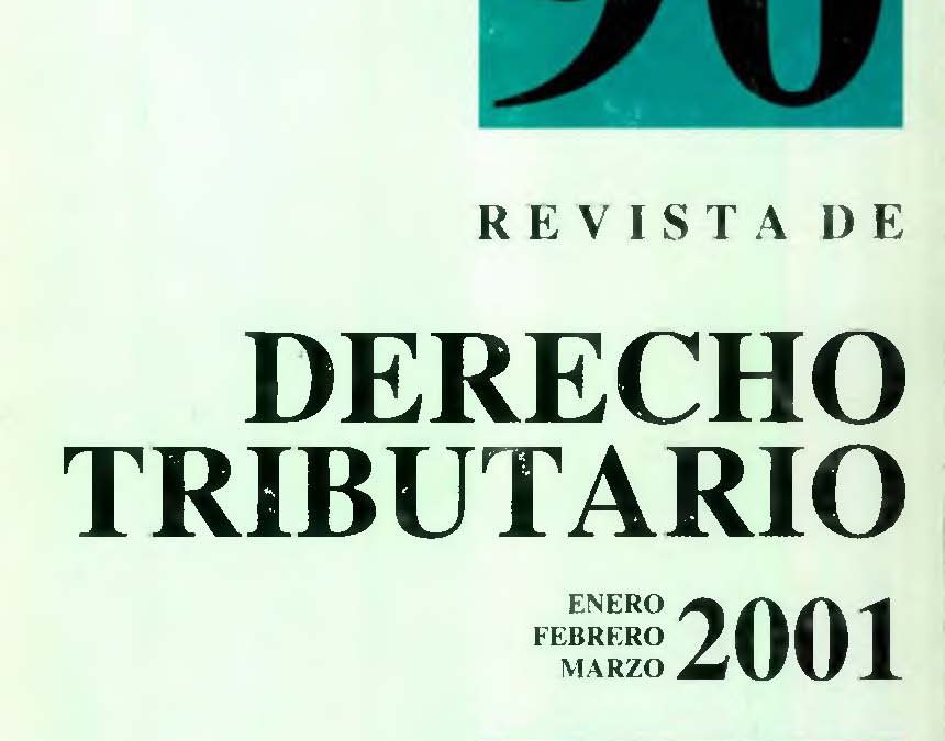 Revista de Derecho Tributario Nº 90 – 2001