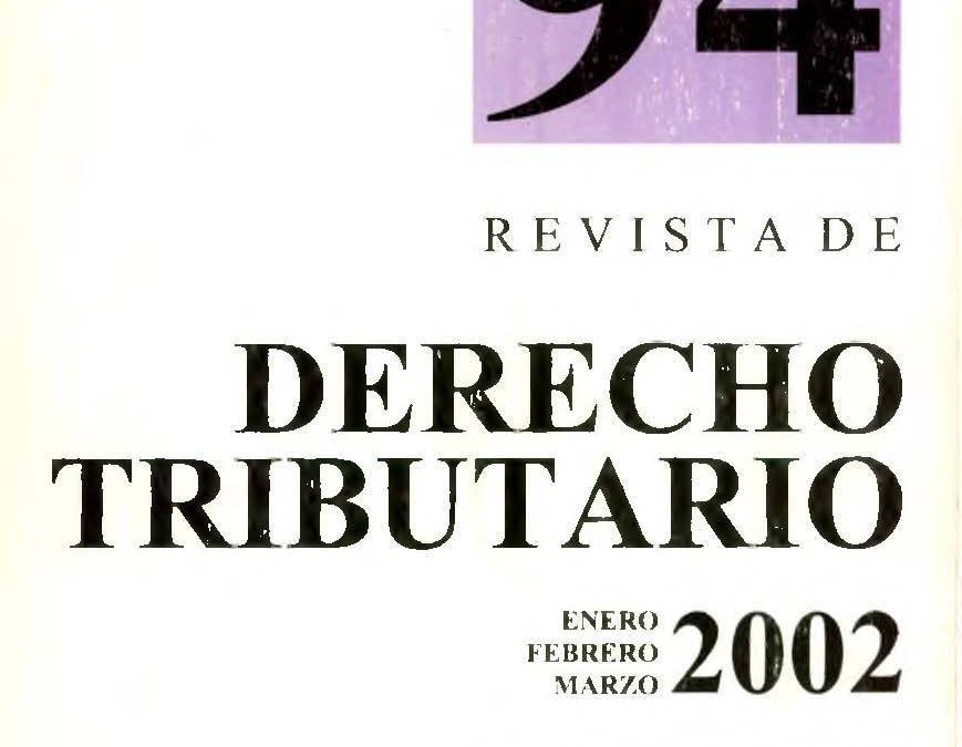 Revista de Derecho Tributario Nº 94 – 2002