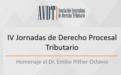 AA.VV., IV Jornadas de Derecho Procesal Tributario. Homenaje al Dr. Emilio Pittier Octavio, Asociación Venezolana de Derecho Tributario, Caracas, 2018.